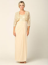 Eva USA 3406 Lace and Chiffon Mother's Gown with Bolero Jacket